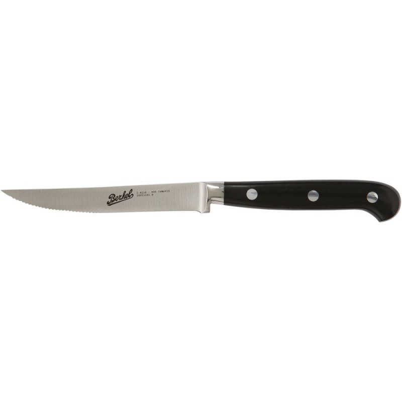 Berkel Steakmesser Adhoc 11 cm Schwarz mit Wellenschliffklinge Berkel Steakmesser Adhoc 11 cm Schwarz mit Wellenschliffklinge