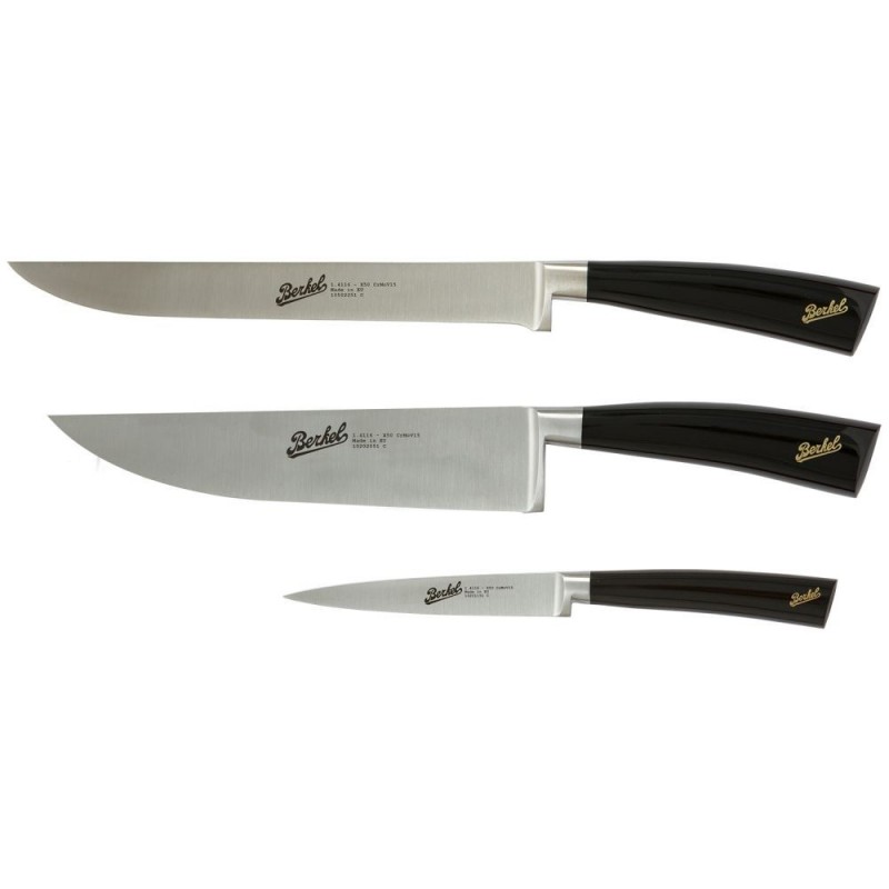 Berkel 3-teiliges Kochmesserset Elegance Schwarz Berkel 3-teiliges Kochmesserset Elegance Schwarz