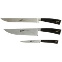 Berkel Elegance Set of 3 chef knives Black