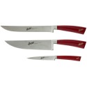 Berkel 3-teiliges Kochmesserset Elegance Rot