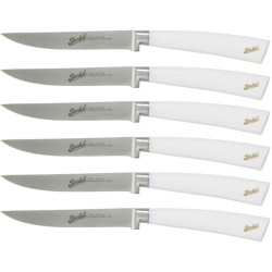 Berkel Elegance Set of 6 steak knives in White steel