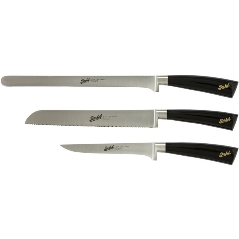Berkel 3-teiliges Schinkenmesser-Set Elegance Schwarz Berkel 3-teiliges Schinkenmesser-Set Elegance Schwarz