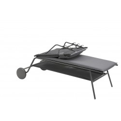 Sonnenliege MIAMI HIGH BEC LaFuma LFM5174 Silver