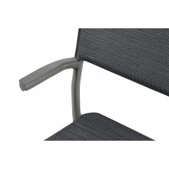 Stapelstuhl mit Armlehnen ORON LaFuma LFM5067 Obsidian