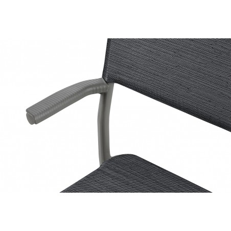 Stapelstuhl mit Armlehnen ORON LaFuma LFM5067 Obsidian