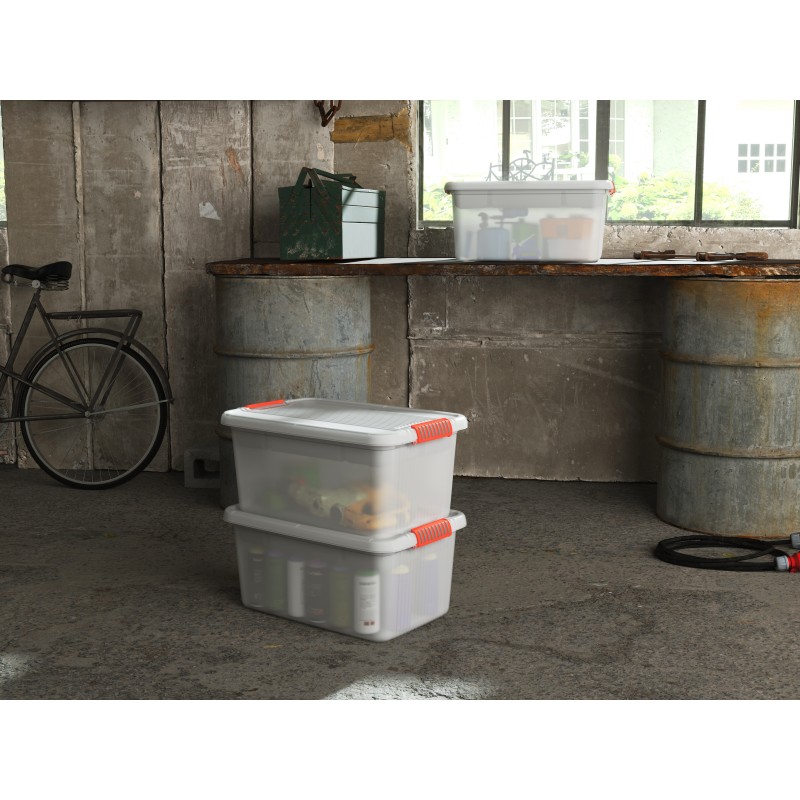 KETER SET DA 3 CONTENITORI K-LATCH L 43 L - 59 X 39 X 28 CM ISTA 6