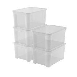 Keter Set da 5 contenitori T BOX L 47 L - 55 x 39 x 28 cm ISTA 6
