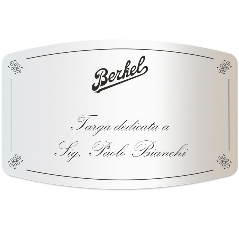 Berkel Personalisierbares Typenschild Silber