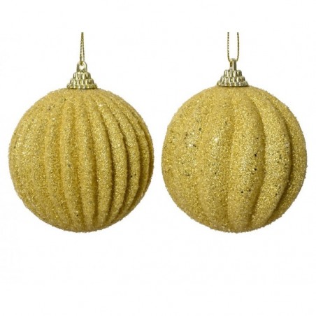 Weihnachtskugel zum Aufhängen aus goldenem EVA, Einzelstück