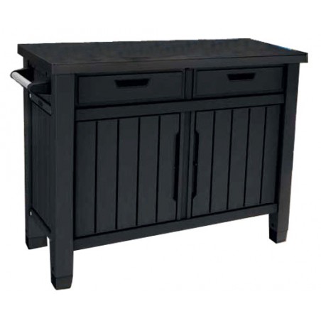 Keter Couchtisch aus Kunstharz BBQ UNITY XL Graphit