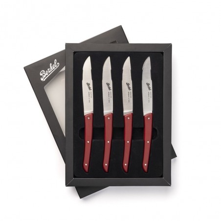 Berkel 4-teiliges Steakmesserset Farbe Rot