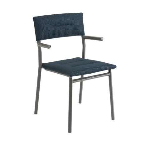 Stapelbarer Stuhl mit Armlehnen ORON LaFuma LFM5273 Bleu Encre