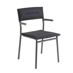 Stapelstuhl mit Armlehnen ORON LaFuma LFM5273 Dark Grey