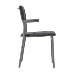 Stapelstuhl mit Armlehnen ORON LaFuma LFM5273 Dark Grey