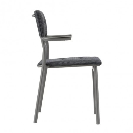Stapelstuhl mit Armlehnen ORON LaFuma LFM5273 Dark Grey
