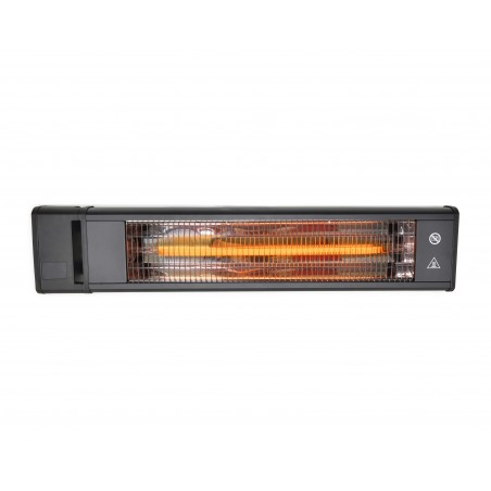 Canopia Outdoor Infrared Heater in Carbon Fiber IP65 with Wall Mounting