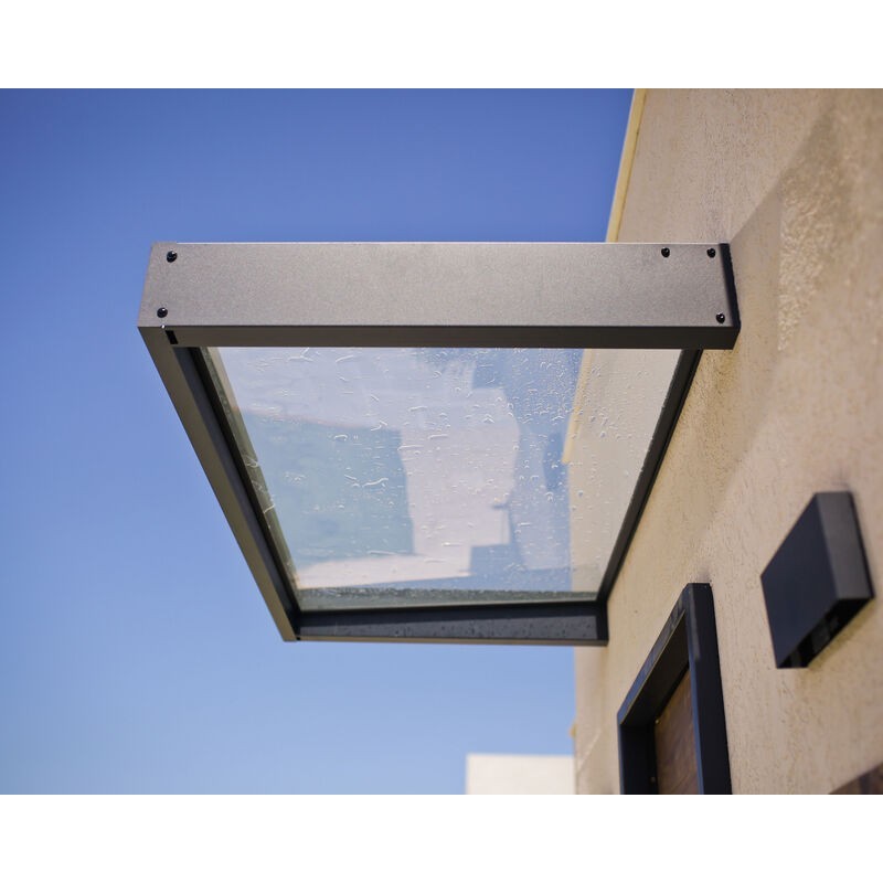 Canopia Sophia Door Awning 215x95 cm - Grey Frame, Transparent Panel Canopia Sophia Door Awning 215x95 cm - Grey Frame, Transparent Panel