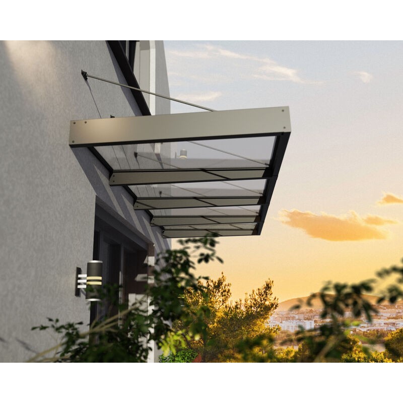 Canopia Sophia XL Outdoor Shelter 379X140X67 cm - Grey Structure Transparent Panel