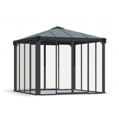 Canopia Geschlossener Pavillon Ledro aus Aluminium 3X3 m