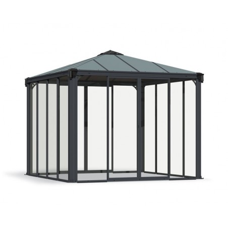 Canopia Geschlossener Pavillon Ledro aus Aluminium 3X3 m