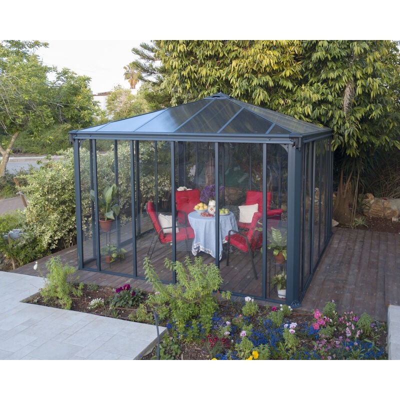 Canopia Ledro Enclosed Gazebo in Aluminium 3.6x3.6 m Canopia Ledro Enclosed Gazebo in Aluminium 3.6x3.6 m