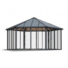 Canopia Garda geschlossener Gartenpavillon aus Aluminium 5.2x6 m