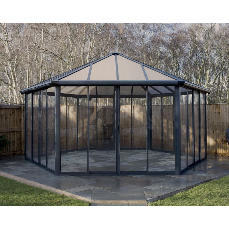 Canopia Garda geschlossener Gartenpavillon aus Aluminium 5.2x6 m Canopia Garda geschlossener Gartenpavillon aus Aluminium 5.2x6 m