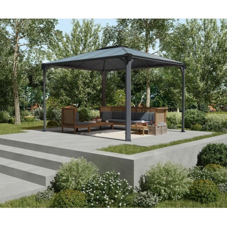 Canopia Martinique Gartenpavillon aus Aluminium 3x3.6 m