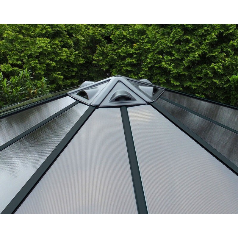 Canopia Monaco Sechseckiger Gartenpavillon aus Aluminium 3.6x4 m Canopia Monaco Sechseckiger Gartenpavillon aus Aluminium 3.6x4 m