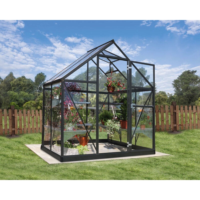 Canopia Harmony Transparentes Gartengewächshaus aus Polycarbonat 126x185x208 cm Grau Canopia Harmony Transparentes Gartengewächshaus aus Polycarbonat 126x185x208 cm Grau