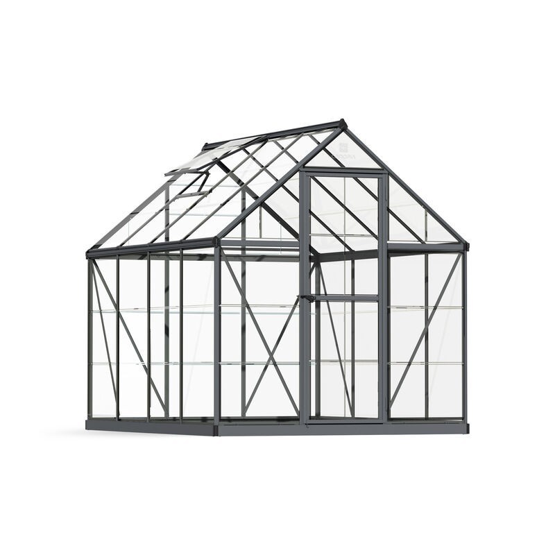 Canopia Harmony Transparentes Gartengewächshaus aus Polycarbonat 247x185x208 cm Grau Canopia Harmony Transparentes Gartengewächshaus aus Polycarbonat 247x185x208 cm Grau