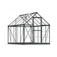 Canopia Harmony Transparent Polycarbonate Garden Greenhouse 306x185x208 cm Grey