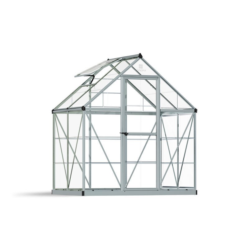Canopia Harmony Transparent Polycarbonate Garden Greenhouse 126x185x208 cm Silver Canopia Harmony Transparent Polycarbonate Garden Greenhouse 126x185x208 cm Silver