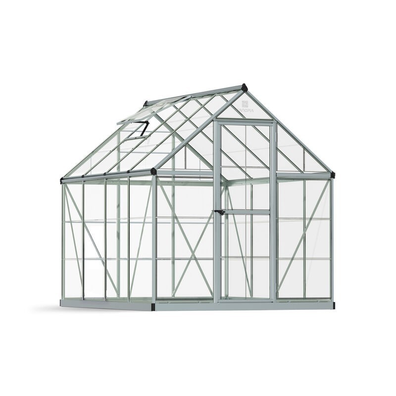 Canopia Harmony Transparentes Gartengewächshaus aus Polycarbonat 247x185x208 cm Silber Canopia Harmony Transparentes Gartengewächshaus aus Polycarbonat 247x185x208 cm Silber