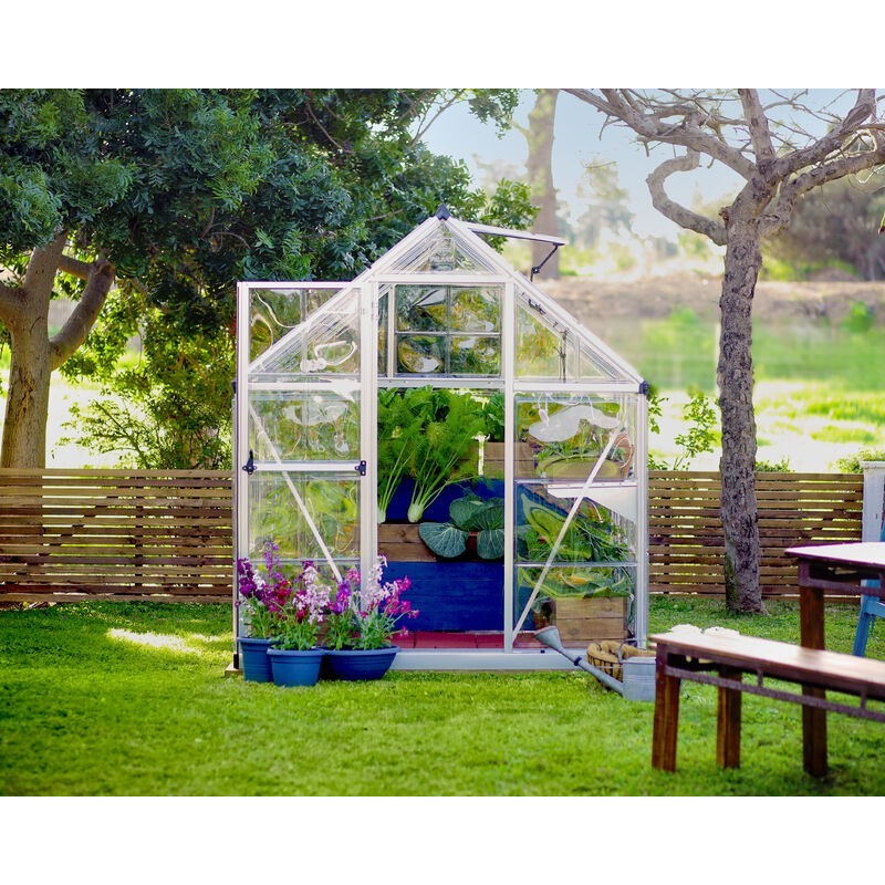 Canopia Harmony Transparent Polycarbonate Garden Greenhouse 247x185x208 cm Silver Canopia Harmony Transparent Polycarbonate Garden Greenhouse 247x185x208 cm Silver