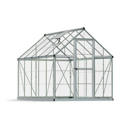 Canopia Harmony Transparent Polycarbonate Garden Greenhouse 306x185x208 cm Silver