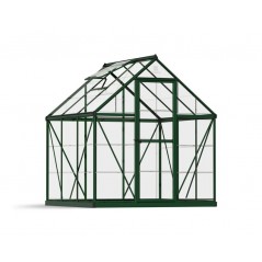 Canopia Harmony Transparent Polycarbonate Garden Greenhouse 186x185x208 cm Green