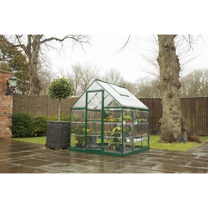 Canopia Harmony Transparent Polycarbonate Garden Greenhouse 186x185x208 cm Green Canopia Harmony Transparent Polycarbonate Garden Greenhouse 186x185x208 cm Green