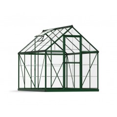 Canopia Harmony Transparent Polycarbonate Garden Greenhouse 247x185x208 cm Green