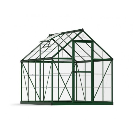 Canopia Harmony Transparent Garden Greenhouse in Polycarbonate 247X185X208 cm Green