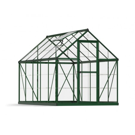 Canopia Harmony Transparentes Gartengewächshaus aus Polycarbonat, 306 x 185 x 208 cm, grün
