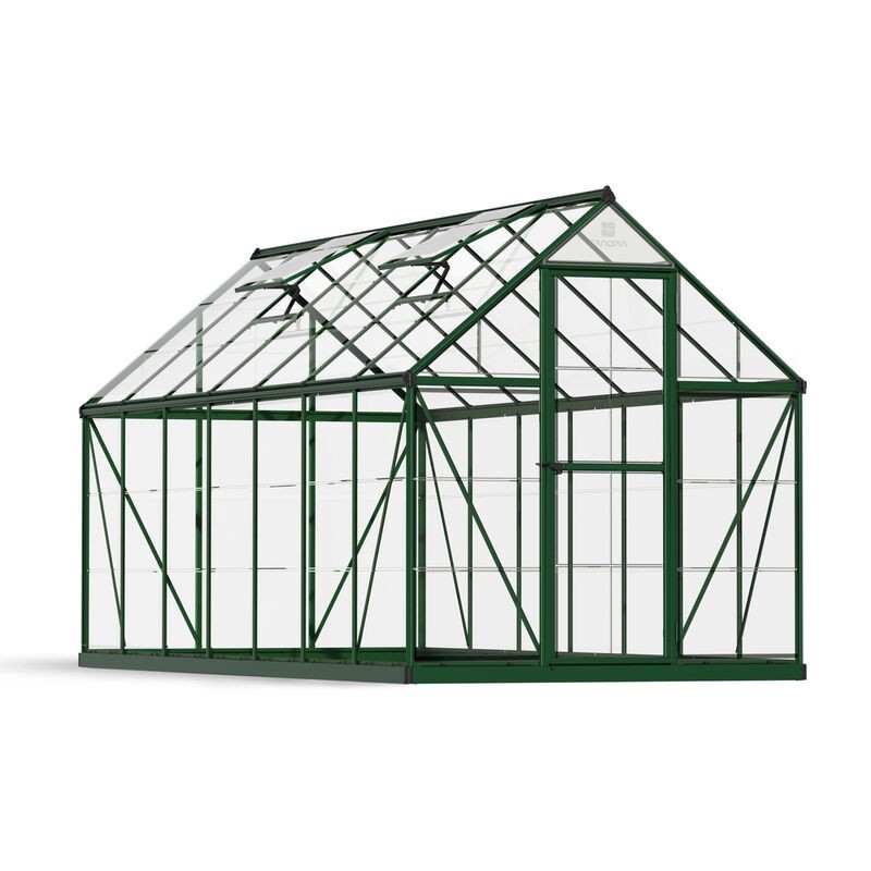 Canopia Harmony Transparent Polycarbonate Garden Greenhouse 426x185x208 cm Green Canopia Harmony Transparent Polycarbonate Garden Greenhouse 426x185x208 cm Green