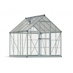 Canopia Hybrid Polycarbonate Garden Greenhouse 247x185x208 cm Silver