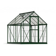 Canopia Hybrid-Gartengewächshaus aus Polycarbonat, 247 x 185 x 208 cm, grün
