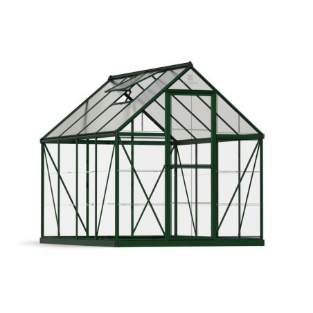 Canopia Hybrid Gartengewächshaus aus Polycarbonat 247x185x208 cm Grün