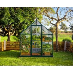 Canopia Hybrid Gartengewächshaus aus Polycarbonat 247x185x208 cm Grün