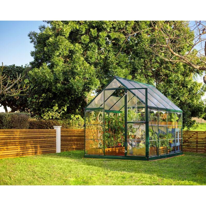 Canopia Hybrid Gartengewächshaus aus Polycarbonat 247x185x208 cm Grün Canopia Hybrid Gartengewächshaus aus Polycarbonat 247x185x208 cm Grün