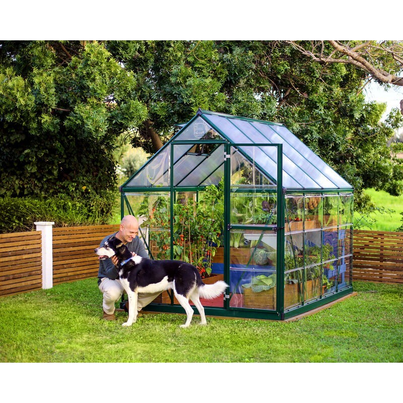 Canopia Hybrid Polycarbonate Garden Greenhouse 247x185x208 cm Green Canopia Hybrid Polycarbonate Garden Greenhouse 247x185x208 cm Green
