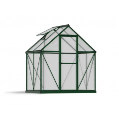 Canopia Mythos Doppelsteg-Gartengewächshaus aus Polycarbonat 126x185x208 cm Grün