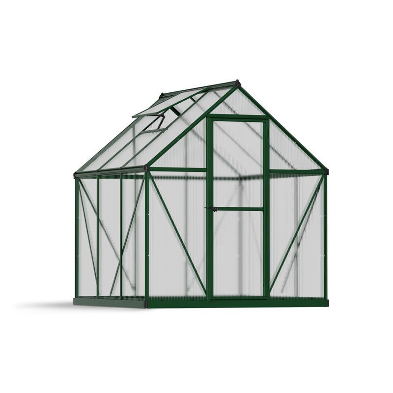 Canopia Mythos Doppelschicht-Gartengewächshaus aus Polycarbonat, 186 x 185 x 208 cm, grün